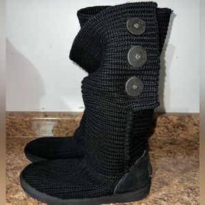 Ugg black sweater boots